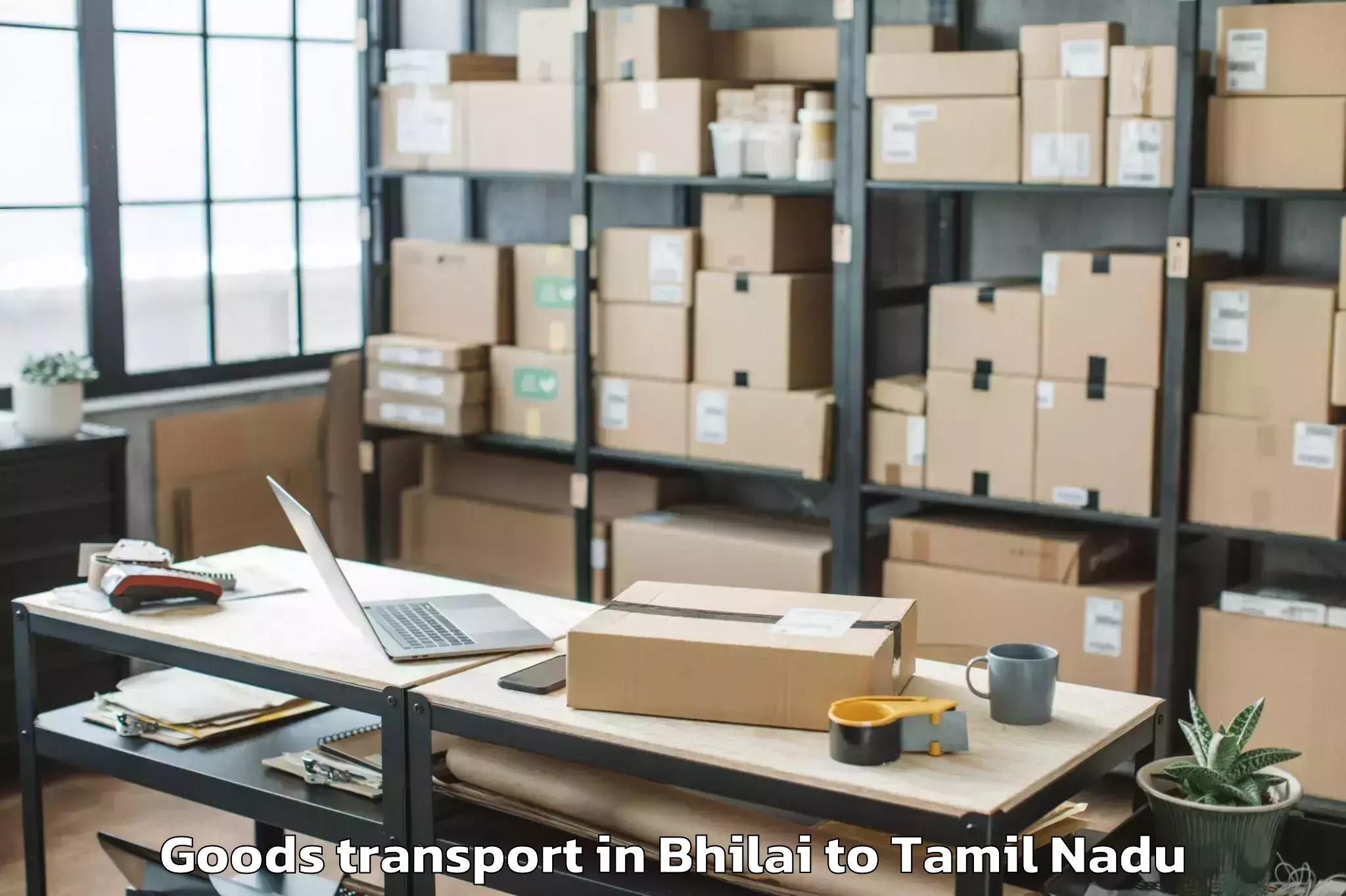 Leading Bhilai to Kadaladi Goods Transport Provider